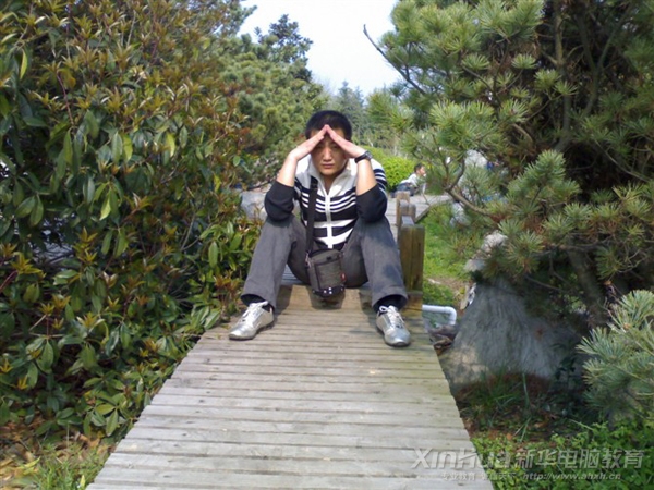 生活中阳光俏皮的张旭宙